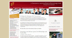 Desktop Screenshot of e-business-unternehmensberatung.com