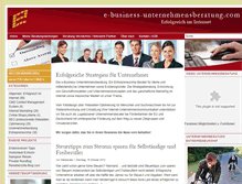 Tablet Screenshot of e-business-unternehmensberatung.com